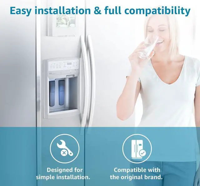 Alt view image 5 of 7 - Waterdrop DA29-00020B NSF 53&42 Certified Refrigerator Water Filter, Replacement for Samsung HAF-CIN/EXP, DA29-00020A/B, DA29-00020B-1, RF263BEAESR, RF28HMEDBSR, RS25J500DSR, RF4287HARS, 2 Filters