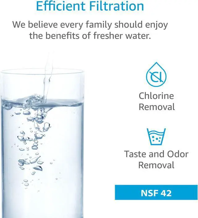 Alt view image 3 of 7 - 2 Pack AQUACREST 4396508 Replacement for Whirlpool 4396508, 4396510, PUR W10186668 Refrigerator Water Filter, package may vary