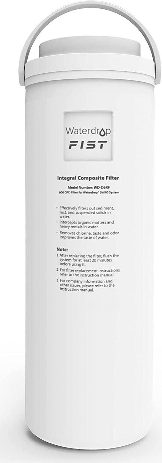 Waterdrop WD-D6RF Filter, Replacement for WD-D6-B Reverse Osmosis System 
