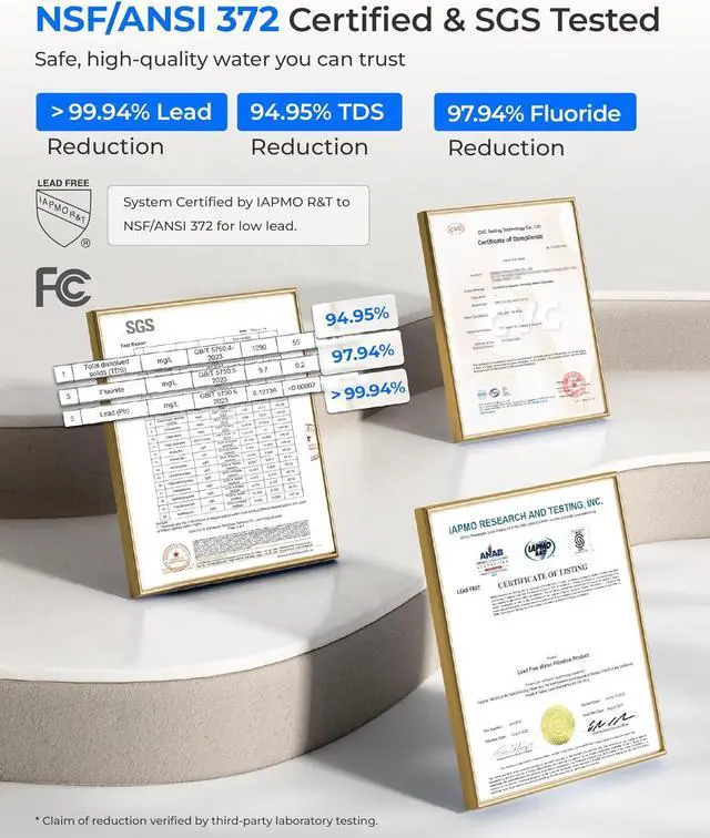 Alt view image 3 of 7 - Waterdrop CoreRO Countertop Reverse Osmosis System, NSF/ANSI 58 & 372 Certified, 6-Stage, Portable Reverse Osmosis Water Filter, Reduce PFAS, No Installation Required, BPA Free, WD-C1S