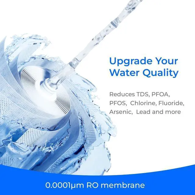 Alt view image 7 of 7 - Waterdrop WD-C1RF Filter with RO membrane, Replacement for WD-C1S and WD-C1H Countertop CoreRO System, 12-month Lifetime