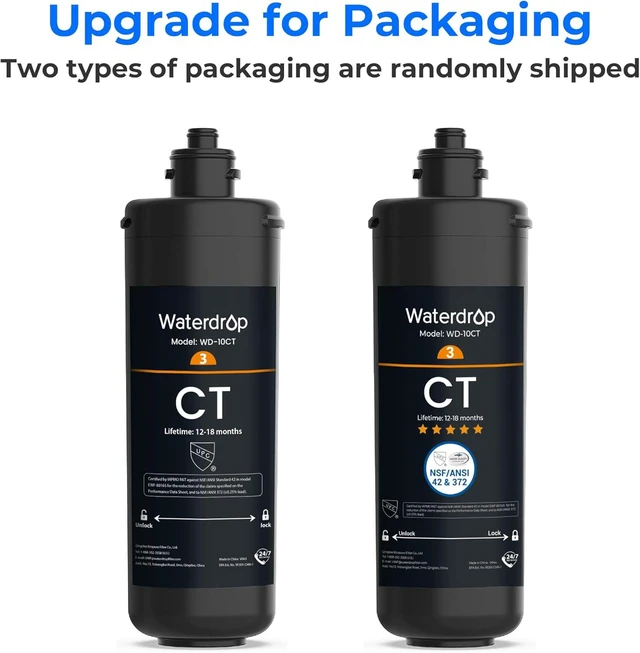 Alt view image 5 of 6 - Waterdrop WD-10CT Under Sink Water Filter, Replacement for Waterdrop TSA & TSB 3-stage Under Sink Water Filter System