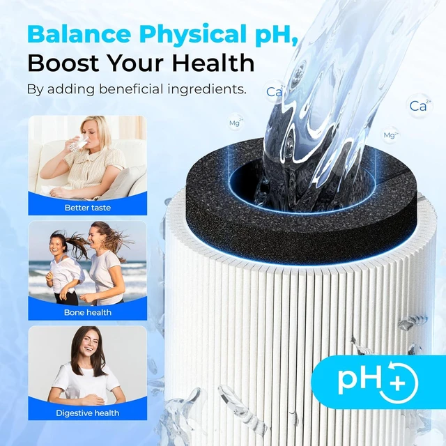 Alt view image 7 of 7 - Waterdrop TSB-ALK 8 Layer High Capacity Slightly Alkaline Under Sink Water Filter, Reduces PFAS, PFOA/PFOS, Fluoride, Chlorine, Bad Taste & Odor, with Dedicated Faucet, Under Sink Water Filter