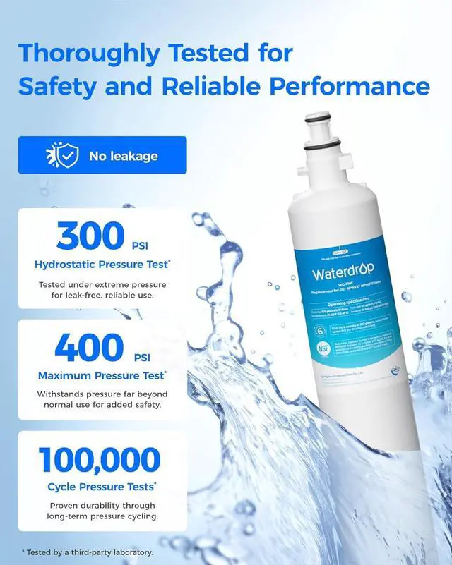 Alt view image 2 of 7 - Waterdrop WD-F19C Replacement for GE® RPWFE®, RPWF (Built-in CHIP) Refrigerator Water Filter, Compatible with GFE28GYNFS, GFE28GELDS, PFE28KELDS, PFE28KYNFS, GFD28GELDS, PWE23KELDS