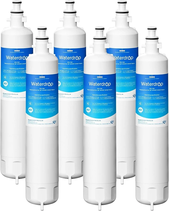 Main image of Waterdrop WD-F19C Replacement for GE® RPWFE®, RPWF (Built-in CHIP) Refrigerator Water Filter, Compatible with GFE28GYNFS, GFE28GELDS, PFE28KELDS, PFE28KYNFS, GFD28GELDS, PWE23KELDS 6
