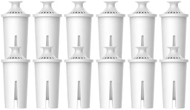 Main image of AQUA CREST CF06A Replacement for Brita® Filter, Brita® Water Pitchers and Dispensers, Classic OB03, Mavea® 107007, and More, NSF Certified Pitcher Water Filter, 12 Pack