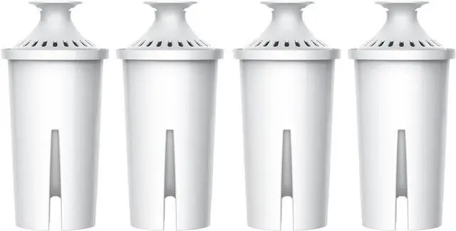 Main image of AQUA CREST CF06A Replacement for Brita® Filter, Brita® Water Pitchers and Dispensers, Classic OB03, Mavea® 107007, and More, NSF Certified Pitcher Water Filter, 4 Pack