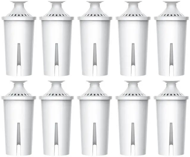 Main image of AQUA CREST CF06A Replacement for Brita® Filter, Brita® Water Pitchers and Dispensers, Classic OB03, Mavea® 107007, and More, NSF Certified Pitcher Water Filter, 10 Pack