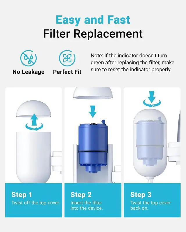 Alt view image 2 of 7 - AQUA CREST Faucet Filter Replacement for All PUR®Plus Water Filter Replacement, PUR® Filter Replacement RF-9999®, NSF 42 Certified, 9-Month, 900-Gallon, 3 Pack 2