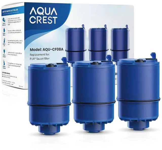 Main image of AQUA CREST Faucet Filter Replacement for All PUR®Plus Water Filter Replacement, PUR® Filter Replacement RF-9999®, NSF 42 Certified, 9-Month, 900-Gallon, 3 Pack