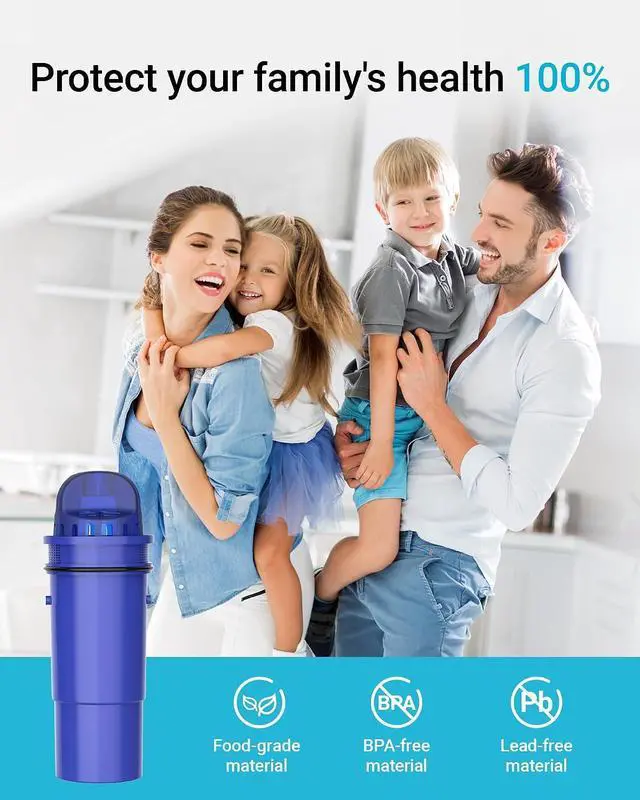 Alt view image 3 of 7 - AQUA CREST CF10A Water Filter Replacement for Pur® Plus Pitcher Water Filter, CRF950Z, PPF951K, PPF900Z, PPT700, PPT111, CR1100, DS1800 and All Pur® Pitchers and Dispensers, NSF Certified, 4 Pack