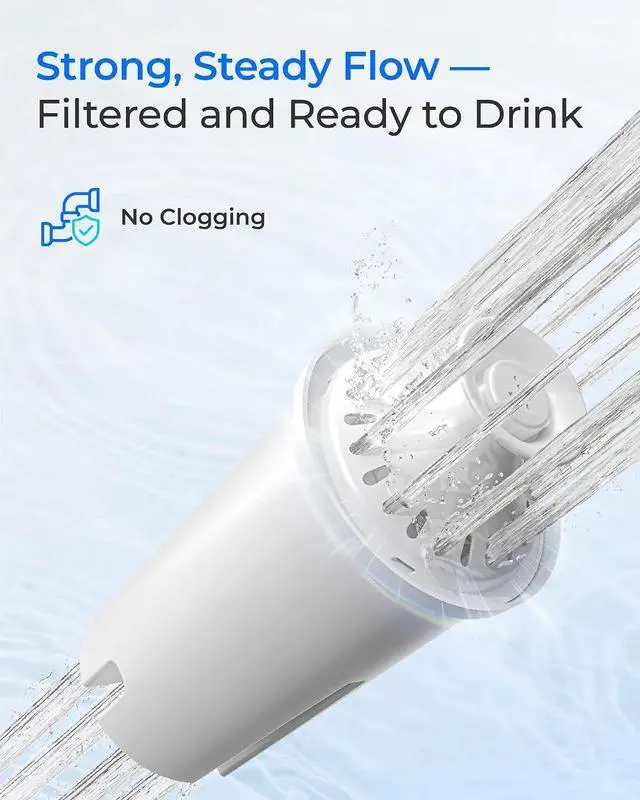 Alt view image 6 of 7 - Waterdrop Water Filter Replacement for Brita® Filters Classic OB03, 3 Pack | NSF Certified Pitcher Water Filter Compatible with Brita® Pitchers and Dispensers