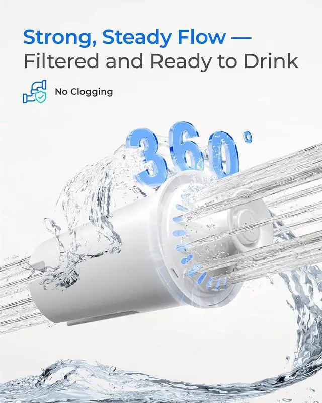 Alt view image 3 of 7 - Waterdrop Water Filter Replacement for Brita® & WD-PT-11 Water Pitcher | Compatible with Brita® Water Pitchers and Dispensers, 6 Pack
