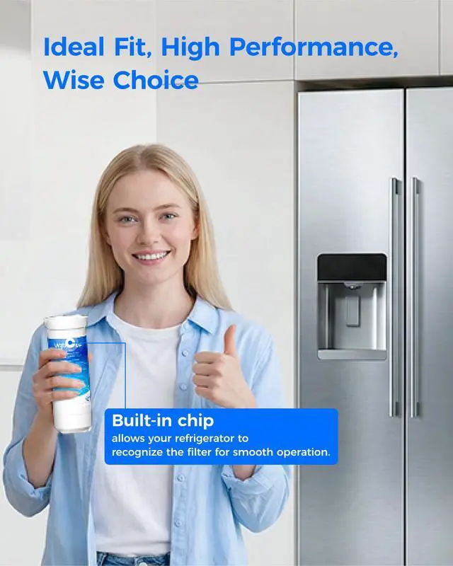 Alt view image 2 of 7 - Waterdrop XWFE® Water Filter, Replacement for GE® XWFE®, Built-in Chip