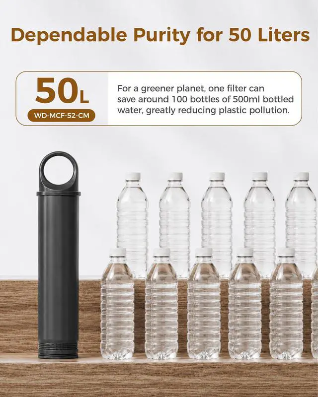 Alt view image 7 of 7 - Waterdrop MCF-52-CM Filter Replacement for MC-02-M Magnesium Enhanced Semi-Automatic Espresso Machine, Improves Water Quality for Richer, Fuller Coffee Flavor, 1 Pack