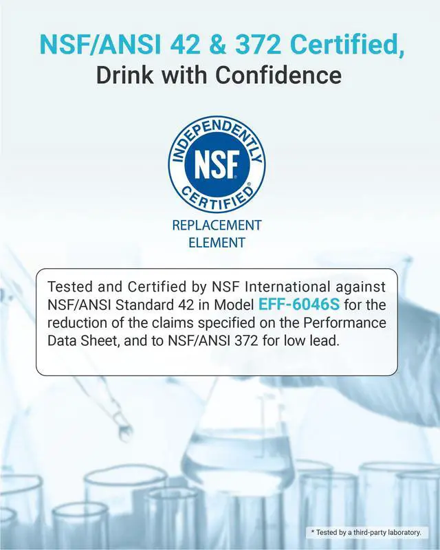 Alt view image 4 of 7 - AQUA CREST LT1000PC Refrigerator Water Filter and Air Filter, 3 Combo, Replacement for LG® LT1000P®, LT1000PC, LT1000PCS, ADQ74793501