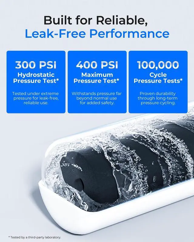 Alt view image 7 of 7 - Waterdrop EDR4RXD1 Water Filter Replacement for EveryDrop® Filter 4, 3 Pack, Replacement for Whirlpool® UKF8001, 4396395, Maytag® UKF8001AXX-200