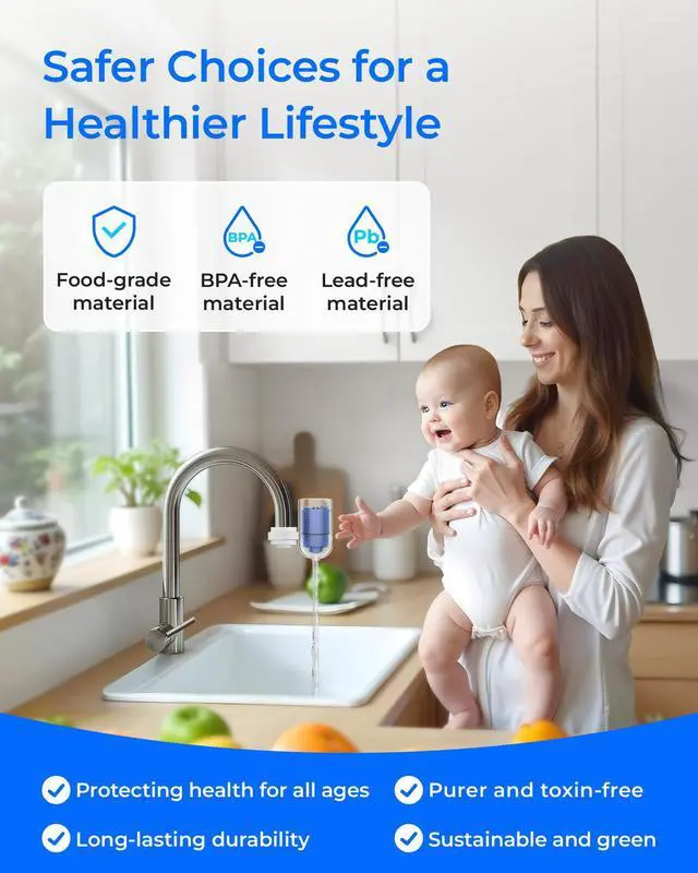 Alt view image 4 of 7 - Waterdrop Faucet Filter Replacement for PUR® Water Filter Replacement, Compatible with All PUR® Water Filter, PUR® PLUS RF9999® Faucet Water Filter