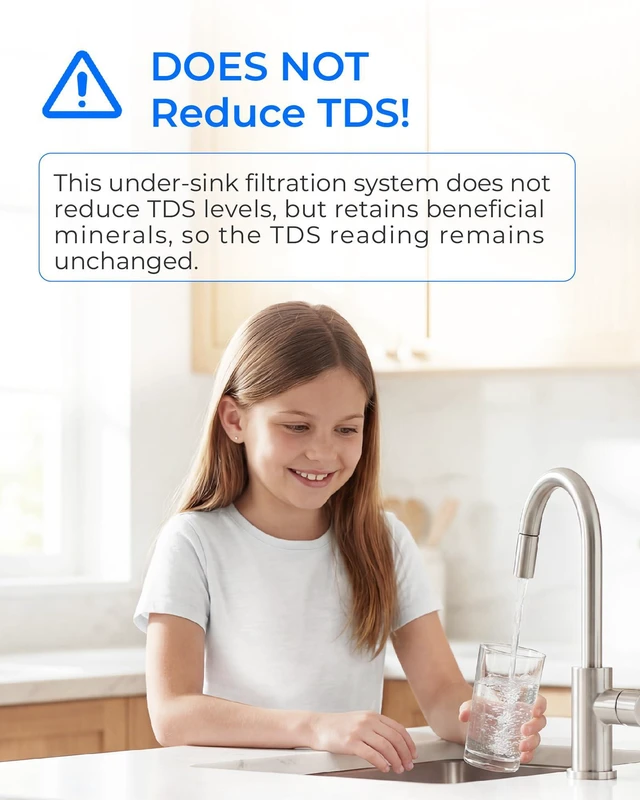 Alt view image 7 of 7 - Waterdrop RF15-UF Water Filter Replacement for WD-15UA-UF/15UB-UF/15UC-UF, Reduces Lead, Chlorine, Bad Taste & Odor, 0.01 m Under Sink Water Filter, 2 Years