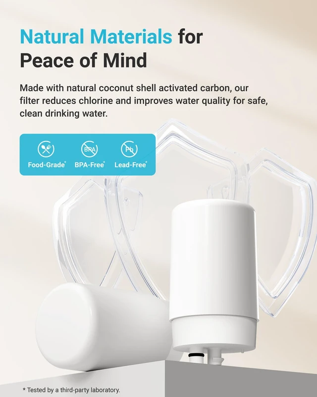 Alt view image 4 of 7 - AQUA CREST 7027W Filter Replacement for Brita® Filter Replacement, 2 Pack, Compatible with Brita® Faucet 36311 On Tap Water Filtration System, FR-200, FF-100, Brita® Filter Replacement