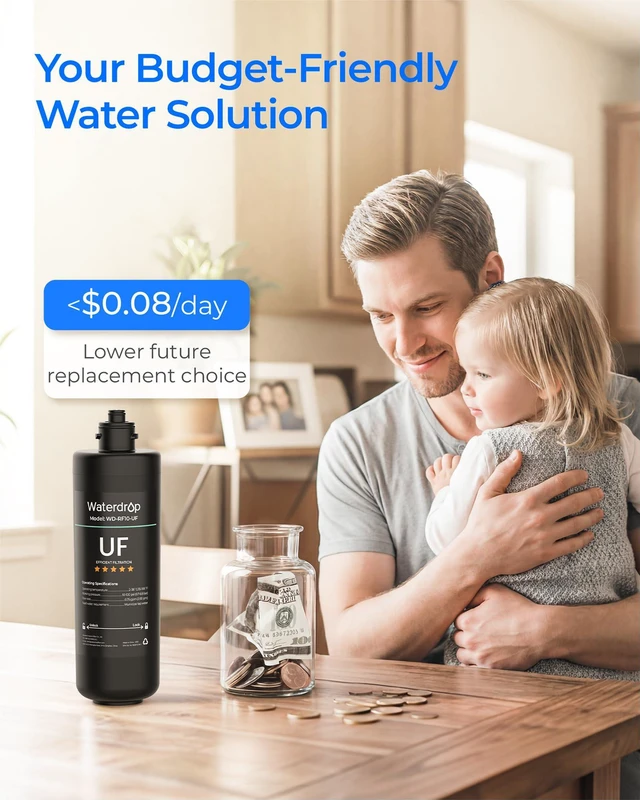 Alt view image 5 of 6 - Waterdrop RF10-UF Water Filter Replacement for WD-10UA/10UA-UF/10UB/10UB-UF, Reduces PFOA/PFOS, Lead, Chlorine, Bad Taste & Odor, 0.01 m, 1 Year