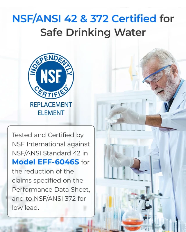 Alt view image 3 of 7 - Waterdrop LT1000PC ADQ747935 MDJ64844601 Refrigerator Water Filter, 2 Pack, Replacement for LG® LT1000P®/PC/PCS, ADQ74793501, ADQ74793502, Kenmore® 46-9980, 9980, LFXC24796S, LSFXC2496D, LMXS28626S