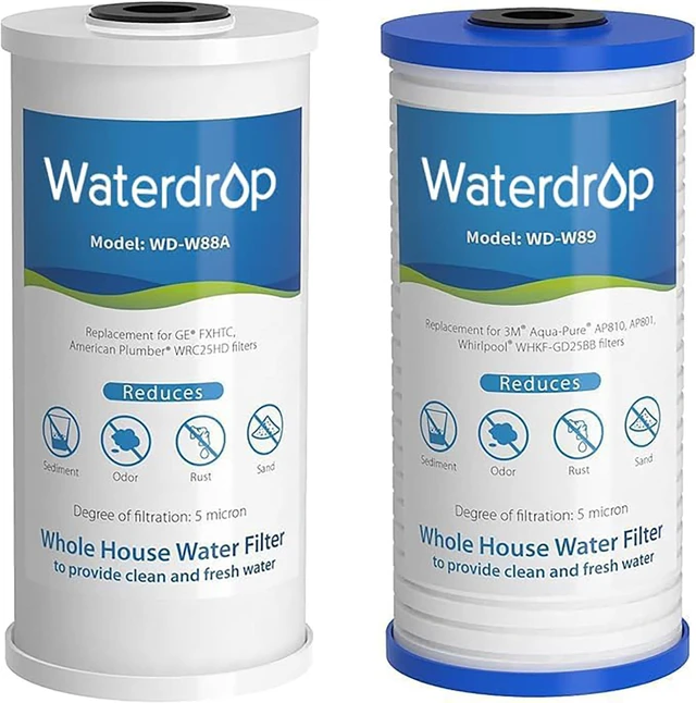 Main image of Waterdrop WF10PG Whole House Water Filter for WHF21-PG 10 x 4.5 System, Replacement for GE® FXHTC, GXWH40L, 3M® Aqua-Pure AP810, Culligan® RFC-BBSA