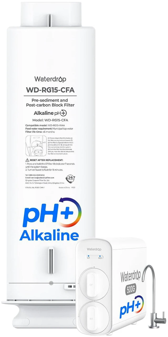 Main image of Waterdrop G5P500A-CF Filter, Replacement for Waterdrop G5P500A RO System