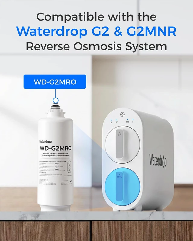 Alt view image 3 of 7 - Waterdrop WD-G2MRO Reverse Osmosis Membrane Composite Filter, 2-year Lifetime, Replacement for WD-G2-B, WD-G2-W Reverse Osmosis System