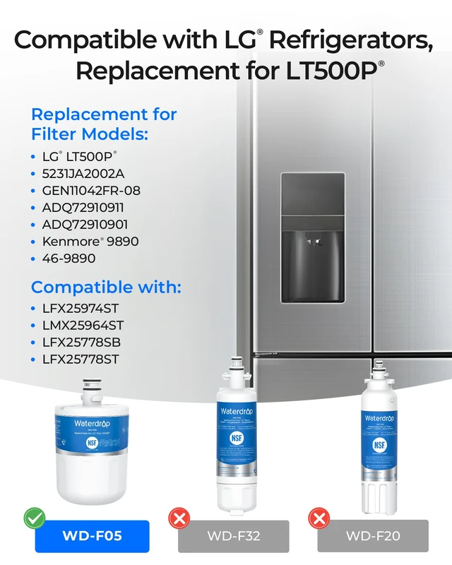 Alt view image 2 of 7 - Waterdrop 5231JA2002A Refrigerator Water Filter