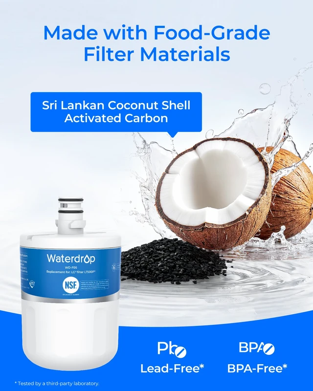 Alt view image 6 of 7 - Waterdrop 5231JA2002A Refrigerator Water Filter