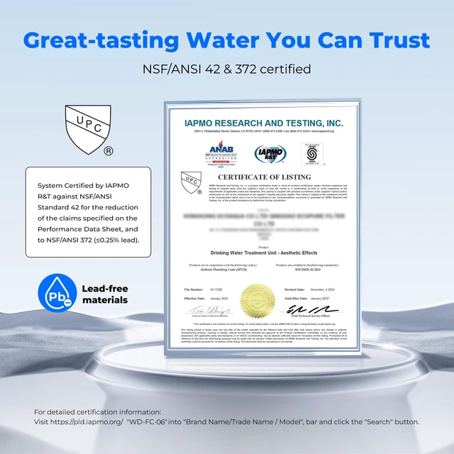 Alt view image 3 of 7 - Waterdrop FC-06 Water Filter for Sink Faucet with 4 Filters,Reduce Chlorine, 360° Rotating Stainless Steel, NSF Certified Faucet Water Filter for Kitchen Sink, 1 Year Long Life