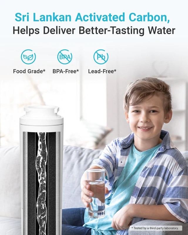 Alt view image 7 of 7 - AQUA CREST UKF8001 Water Filter, Replacement for EveryDrop Filter 4, 3 Pack, Replacement for Maytag UKF8001P, Whirlpool UKF8001AXX-750, UKF8001AXX, 4396395, 469006, EDR4RXD1, Puriclean II Refrigerator