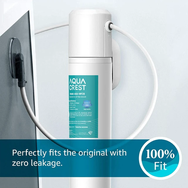 Alt view image 6 of 7 - AQUA CREST FQK1R, GXULQR Water Filter Replacement for GE FQK1R, GXULQR,Compatible with GE GXK140TNN and GXULQK systems, Reduces Lead, Chlorine, NSF/ANSI 42 372, 2000 Gallons