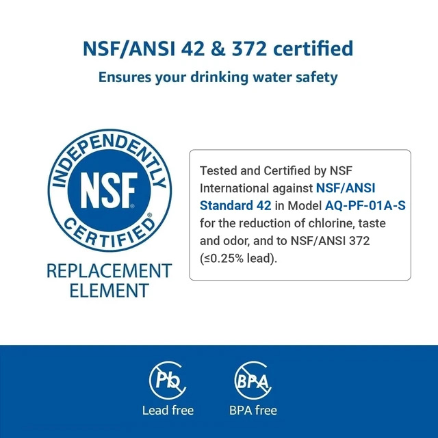 Alt view image 4 of 7 - AQUA CREST PF-01A Water Filter Replacement for Waterdrop® Pitchers, 2 Pack, Replacement for Waterdrop® Pitcher and Dispenser, Reduces Lead, PFAS, PFOA/PFOS, Chlorine, Last Up to 3 Months