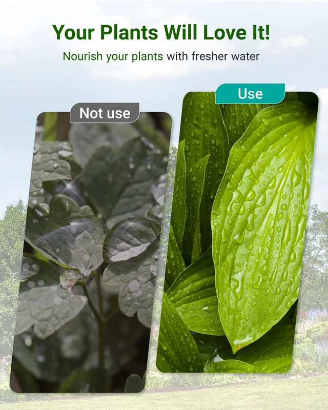 Alt view image 3 of 7 - AQUA CREST Garden Hose Water Filter for Plants, NSF/ANSI Certified, Reduces Chlorine, Odor, Improves Plant Health, Suitable for Gardening, Farming and Pets, with Flexible Hose Protector
