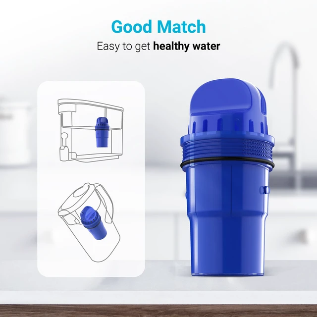Alt view image 4 of 7 - AQUA CREST Pitcher Water Filter Replacement for PUR® Filter PPF900Z, 6 Pack,Compatible with All PUR® Pitcher and Dispenser, CRF950Z, PPF951K, NSF Certified, Advanced Filtration Performance, 60 Gallons
