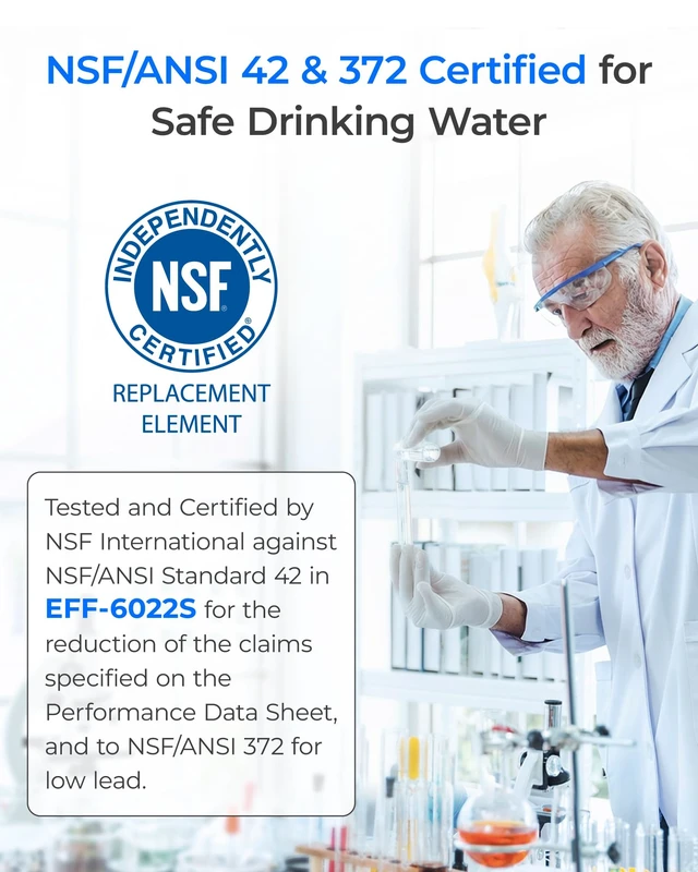 Alt view image 3 of 7 - Waterdrop MSWF Refrigerator Water Filter, Replacement for GE® MSWF, 3 Pack, Compatible With GE® 101820A, 101821B, RWF1500A, MSWF3PK, MSWFDS, PC46783, PS1559689, WR02X12345