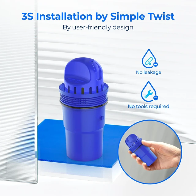 Alt view image 6 of 7 - Waterdrop Pitcher Water Filter Replacement for PUR® Filter PPF900Z, 2 Pack, Compatible with All PUR®, PUR® Plus Pitcher & Dispenser, CRF950Z, PPF951K, NSF Certified, 60 Gallons, Enhanced Filtration