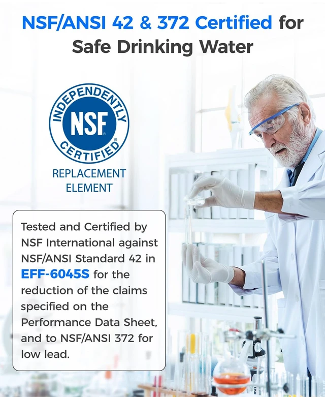 Alt view image 5 of 7 - Waterdrop WD-F45 Water Filter, Replacement for Samsung® DA97-17376B,Replacement for Samsung® DA97-17376B, HAF-QIN/EXP, DA97-08006C, RF28R7201SR, RF28R7351SG Refrigerator Water Filter
