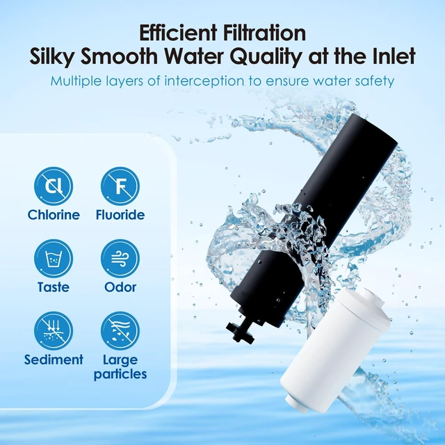 Alt view image 2 of 7 - Waterdrop Gravity Water Filter, 2 Carbon Filters and 2 Fluoride Filters, Compatible with Berkey®, BB9-2® Filters & PF-2® Filters, Waterdrop Gravity Water Filter System, NSF/ANSI 372 Certified