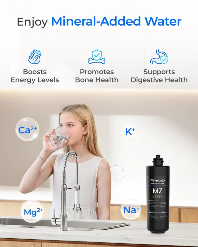 Alt view image 4 of 6 - Waterdrop RF10-MZ Water Filter Replacement for Waterdrop 10UB-MZ/10UA/10UB, Under Sink Water Filter, 8K Gallons High Capacity