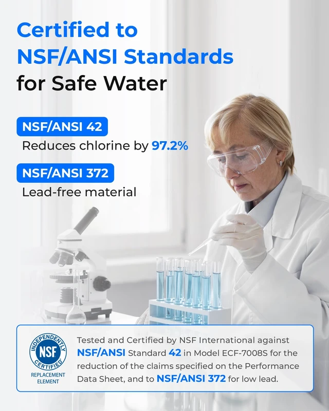 Alt view image 3 of 7 - Waterdrop C08B Water Filter Replacement for PUR® Faucet Filter, 3 Pack, Compatible with All PUR® PLUS Faucet Filtration System, Replacement RF-3375®, NSF 42 Certified, 9-Month, 900-Gallon