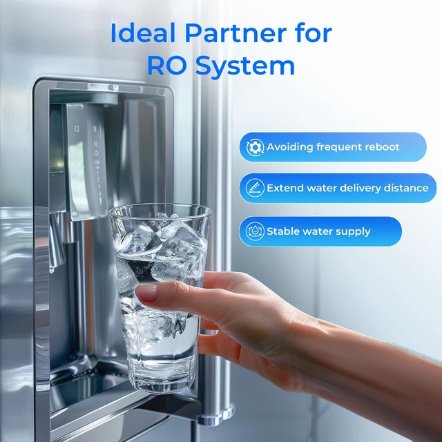 Alt view image 7 of 7 - Waterdrop XT Small Water Pressure Tank, Fits /" Water Tubing, RO Tank Compatible with X8/X12/X16/G3/G5 RO System to Connect Refrigerator or Ice Maker, Built-in Diverter Valve, BPA-Free