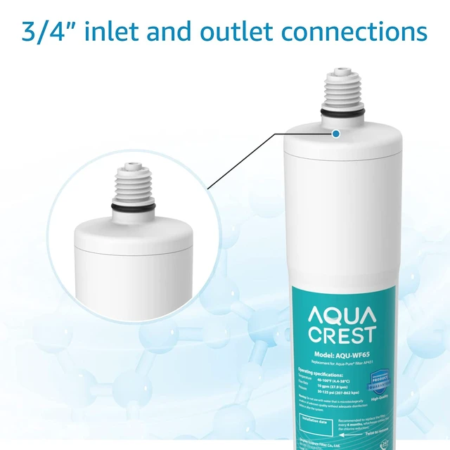 Alt view image 4 of 7 - AQUA CREST AP431 Replacement Cartridge, Whole House Scale Inhibitor, 3 Pack,Replacement Cartridge for Aqua-Pure® AP430SS, Helps Prevent Scale Build Up On Hot Water Heaters and Boilers