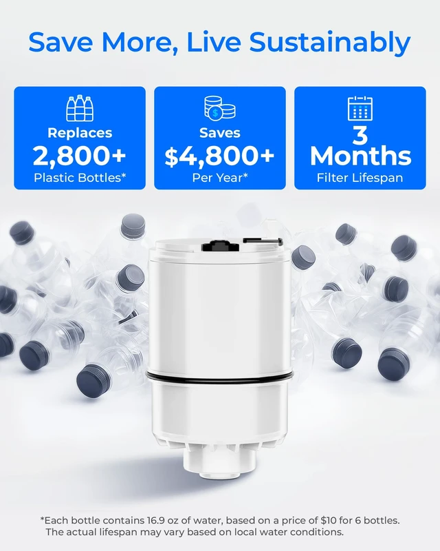 Alt view image 6 of 7 - Waterdrop C08B Water Filter Replacement for PUR® Faucet Filter, 3 Pack, Compatible with All PUR® PLUS Faucet Filtration System, Replacement RF-3375®, NSF 42 Certified, 9-Month, 900-Gallon