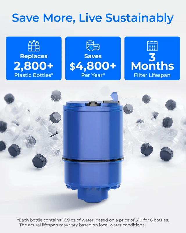 Alt view image 6 of 7 - Waterdrop C08A Water Filter Replacement for PUR® Faucet Filter, 3 Pack,Compatible with All PUR® PLUS Water Filter, PUR® PLUS RF9999® Faucet Water Filter, NSF 42 Certified, 9-Month, 900-Gallon