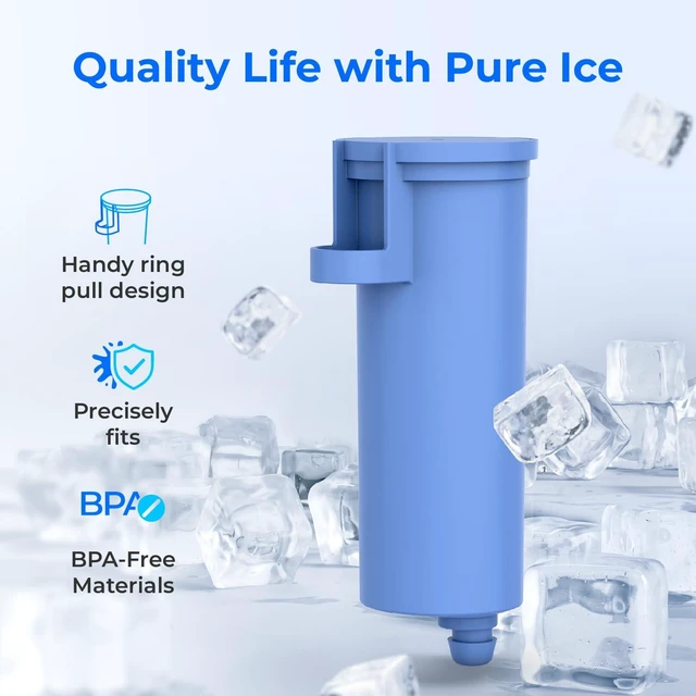 Alt view image 2 of 7 - Waterdrop C33-AS Water Filter Compatible with GE® Opal Ice Maker, 3 Pack,Replacement for GE® Profile Scale Inhibiting Filter, GE® Profile Opal Nugget Ice Maker, with Ring Pull