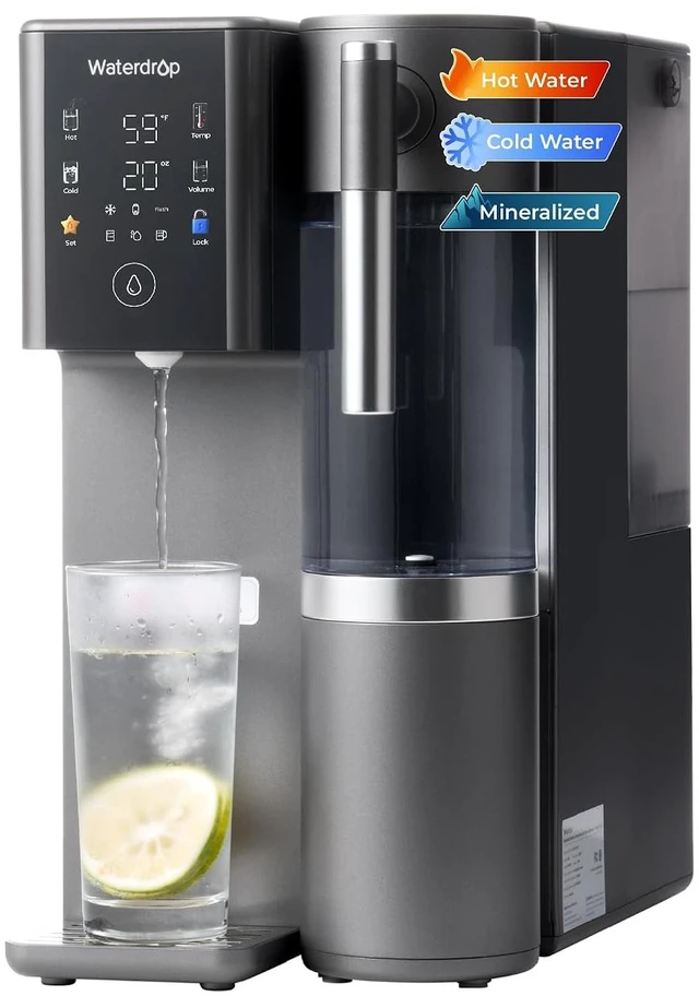 Main image of Waterdrop A2G Mineral Reverse Osmosis System Countertop, Instant Hot & Cold
6-Stage Filtration, 6 Temperature Settings, Hot & Cold & Room-Temp Water,Refurbished