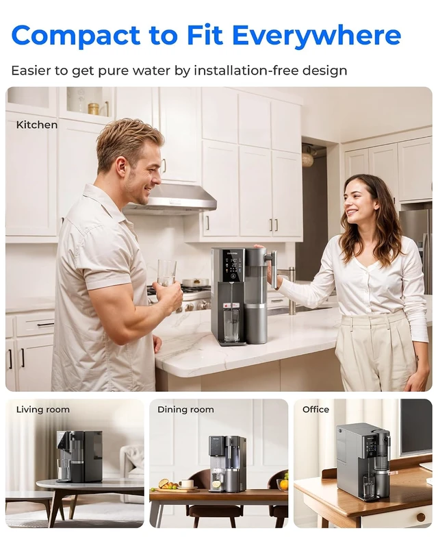 Alt view image 6 of 7 - Waterdrop A2G Mineral Reverse Osmosis System Countertop, Instant Hot & Cold
6-Stage Filtration, 6 Temperature Settings, Hot & Cold & Room-Temp Water,Refurbished